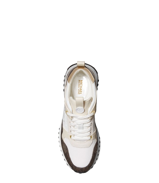 Theo Canvas Trainer Brown MK Sif Semi Lux SM White Sneaker