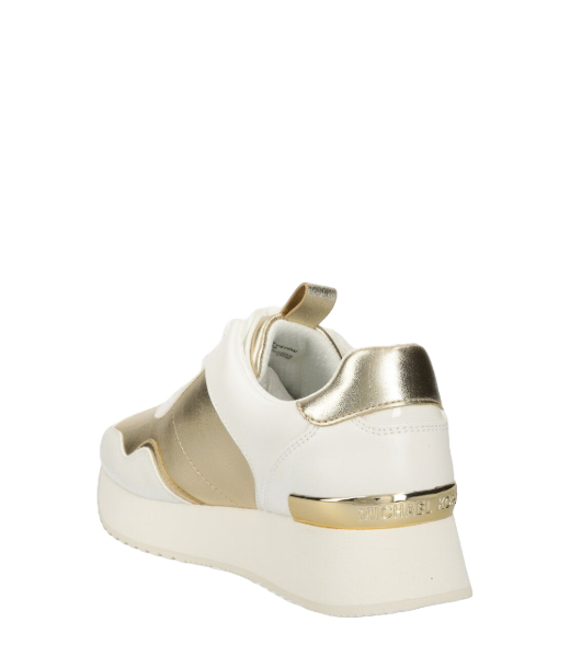 Raina Trainer Gold Faux Metallic Leather Sneaker