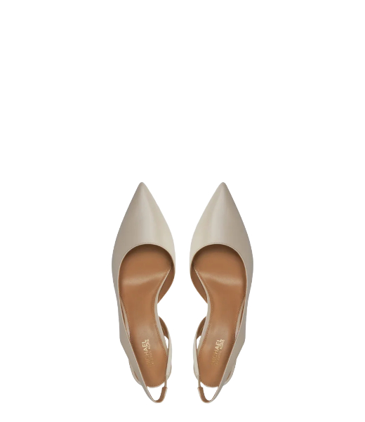 Alina Flex  Cream Leather Sling Pump