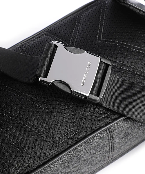 Slim Black Logo Belt Bag