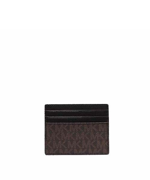 Tall Card Case Brown Logo