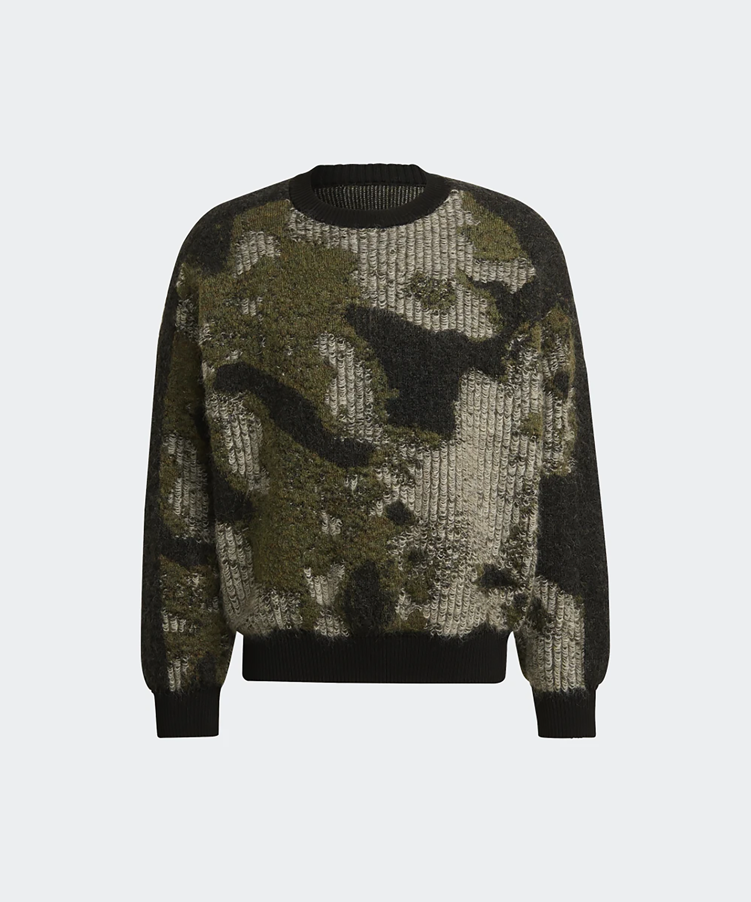 Camo Knit Crew Sweatshirt