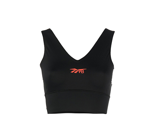 Victoria Beckham Red Logo Crop Top