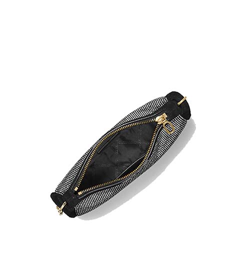 Black Kendall Bracelet Shoulder Bag With Strass