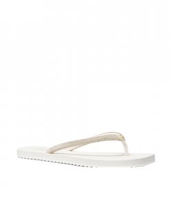 Jinx Cream Bombe HotFix Stones Poly Web Flip Flop