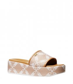 Ember Wedge Empr Logo Cain Jqd SM Beige White Flatform