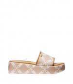 Ember Wedge Empr Logo Cain Jqd SM Beige White Flatform