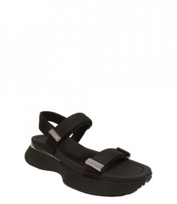 Ari Webbing Black Sandal