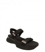 Ari Webbing Black Sandal