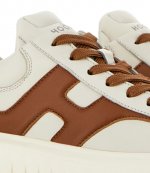 H-Stripes H Spezzata LE9 Brown H White Leather Sneaker