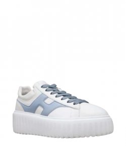 H-Stripes H Spezzata Sky Blue H White Leather Sneaker
