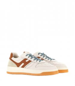 H630 Allacciato ODZ Brown H Sky Blue Stiches Cream Sneaker