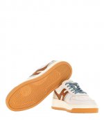 H630 Allacciato ODZ Brown H Sky Blue Stiches Cream Sneaker