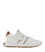 H601 Allacciato H Patch White Leather Sneaker