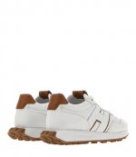 H601 Allacciato H Patch White Leather Sneaker