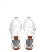 H601 Allacciato H Patch White Leather Sneaker