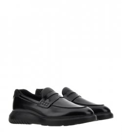 H600 Mocassino Black Loafers