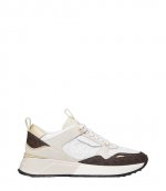 Theo Canvas Trainer Brown MK Sif Semi Lux SM White Sneaker