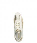 Raina Trainer Gold Faux Metallic Leather Sneaker