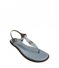 Mallory Thong Pale Ocean Leather Sandals