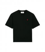 Red Ami De Coeur Black Cotton T Shirt