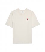 Red Ami De Coeur White Cotton T Shirt
