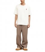 Red Ami De Coeur White Cotton T Shirt