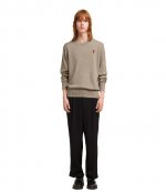 Red Ami De Coeur Beige Classic Merino Sweater