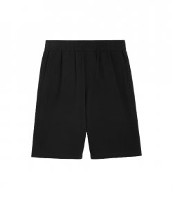 Elasticated Waist Black Bermuda