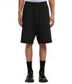 Elasticated Waist Black Bermuda