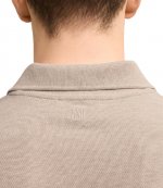 Red Ami De Coeur Beige Pique Polo Shirt