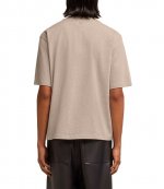 Red Ami De Coeur Beige Cotton T Shirt