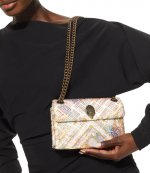 Fabric Mini Kensington Cream Comb Rhinstones Bag