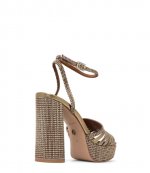 Pierra Platform Gold Sandal