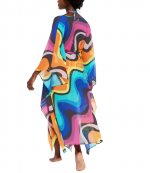 Rainbow Cover Up Caftan Maxi Dress