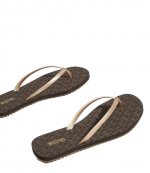 Jinx Brown Gold Flip Flop