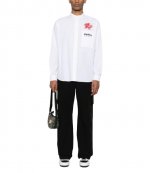 Kenzo Drawn Varsity White Shirt