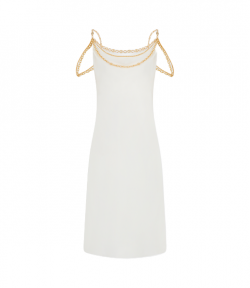Natural White Robe Long Dress