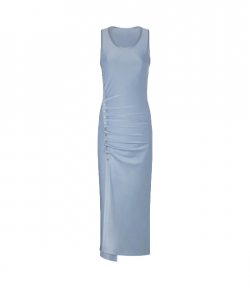 Faded Blue Robe Strap Dress