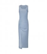 Faded Blue Robe Strap Dress