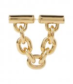 Gold XL Link Chain Drop Earring
