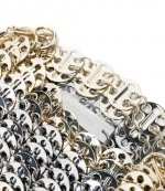 Light Gold Silver Sac A Main Pochette