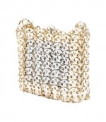 Light Gold Silver Sac A Main Pochette
