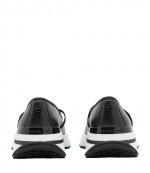 Ari Ballet Black Faux Leather Sneaker