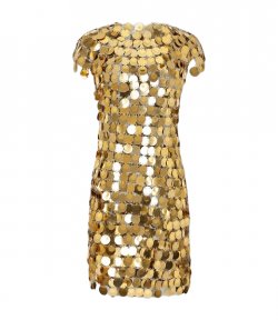Gold Robe Short Dress