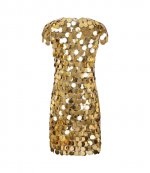Gold Robe Short Dress