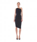 Dana Black Dress to Knee