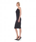 Dana Black Dress to Knee