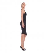 Dana Black Dress to Knee