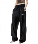 Black Trackpant With Piping